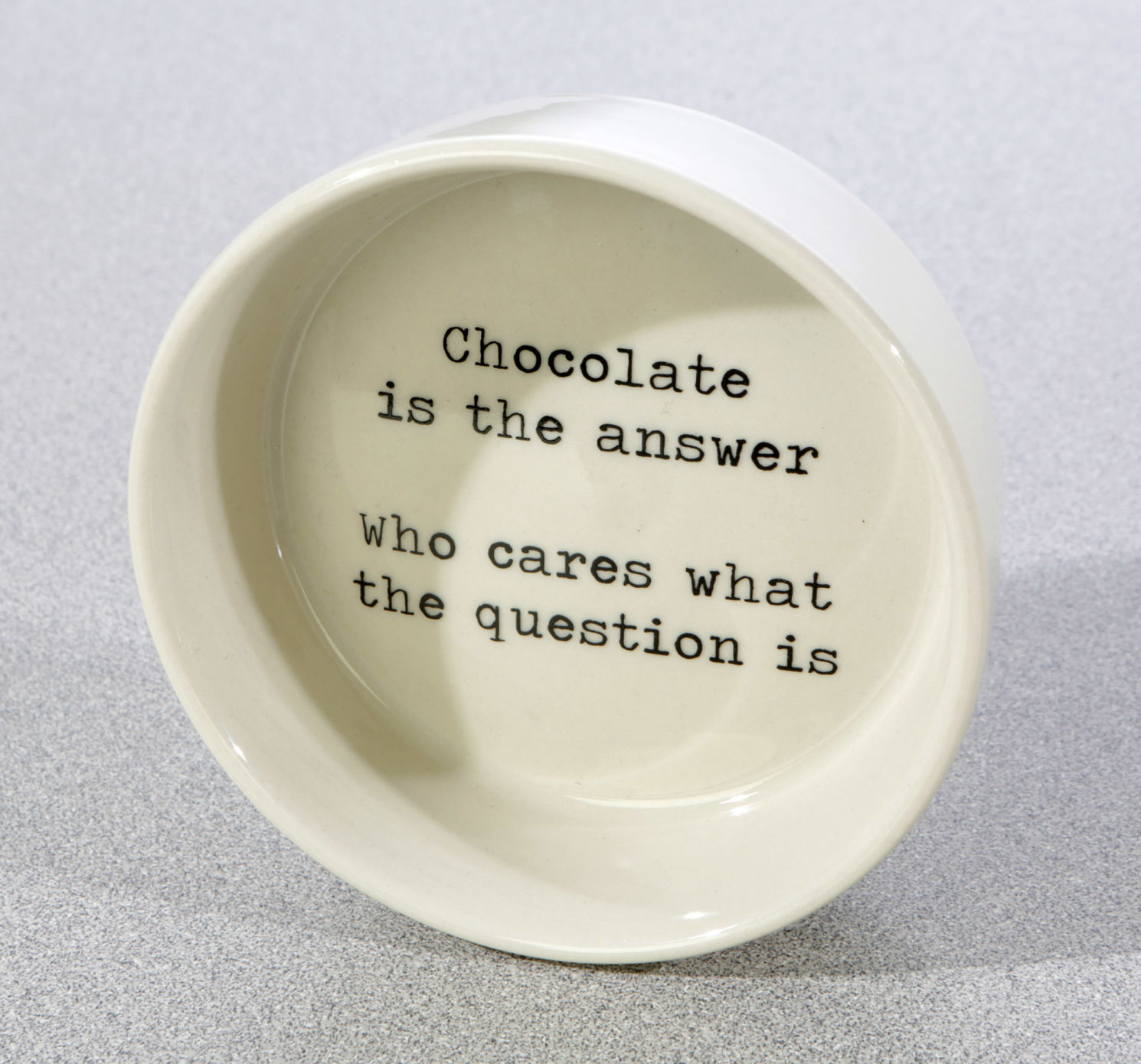 Chocolate saying dish